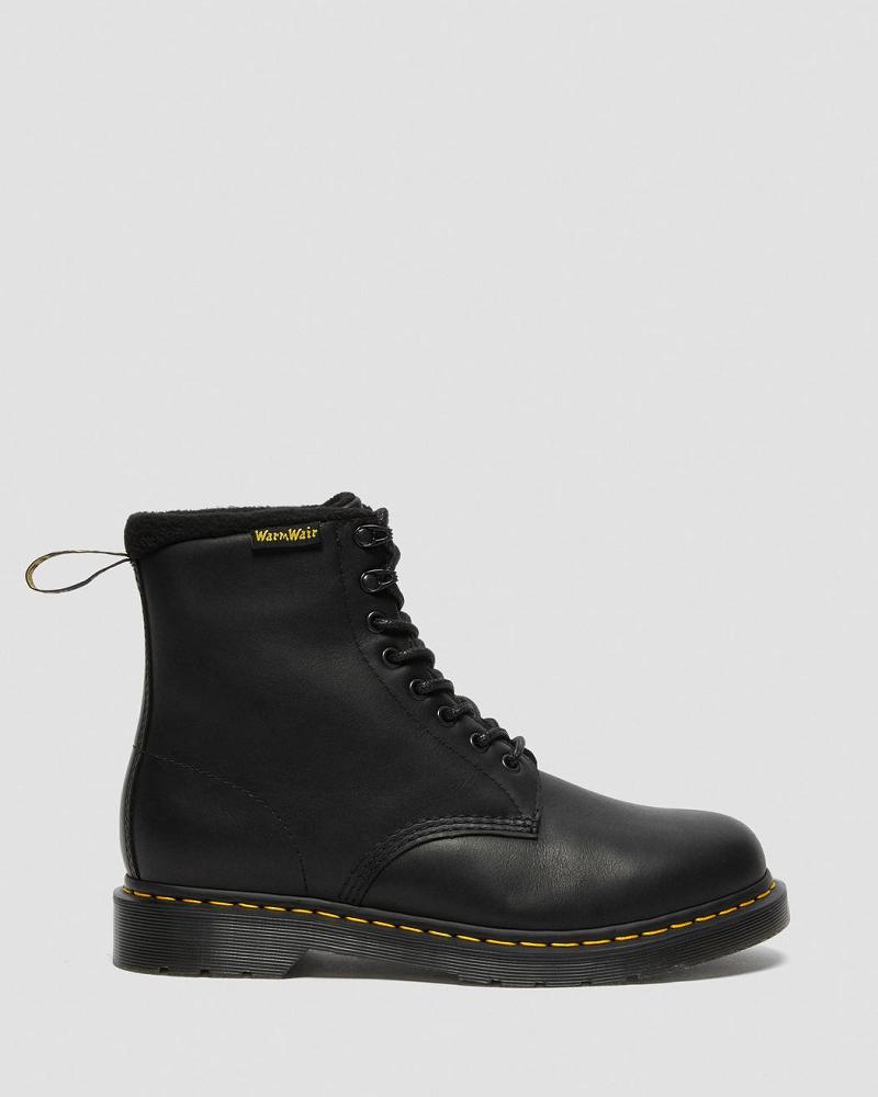 Botas de Invierno Dr Martens 1460 Pascal Warmwair Cuero Hombre Negros | MX 241YXF